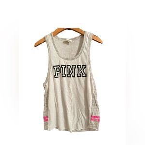 Women’s PINK racer back gym tank top